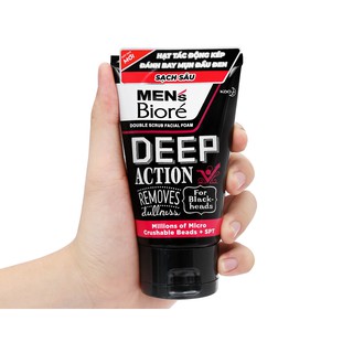 Sữa Rửa Mặt Men'S Biore Tác Động Kép Sạch Sâu Tuýp 100G (ĐỎ)
