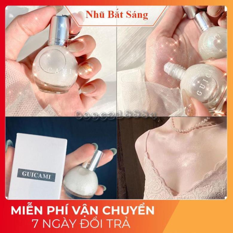 [FREESHIP]  Nhũ lỏng highlight dạng chai lăn Guicami HLG1