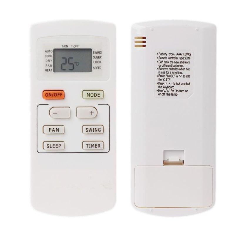 YX1F Điều khiển từ xa Bộ điều khiển điều hòa đa năng Thay thế cho Gree AC YX1F Yx1f5f Yx1f1 Yx1f2 Yx