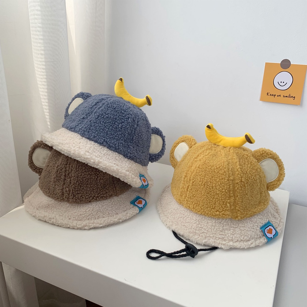 Mũ vành hình quả chuối hoạt hình thời trang cho bé