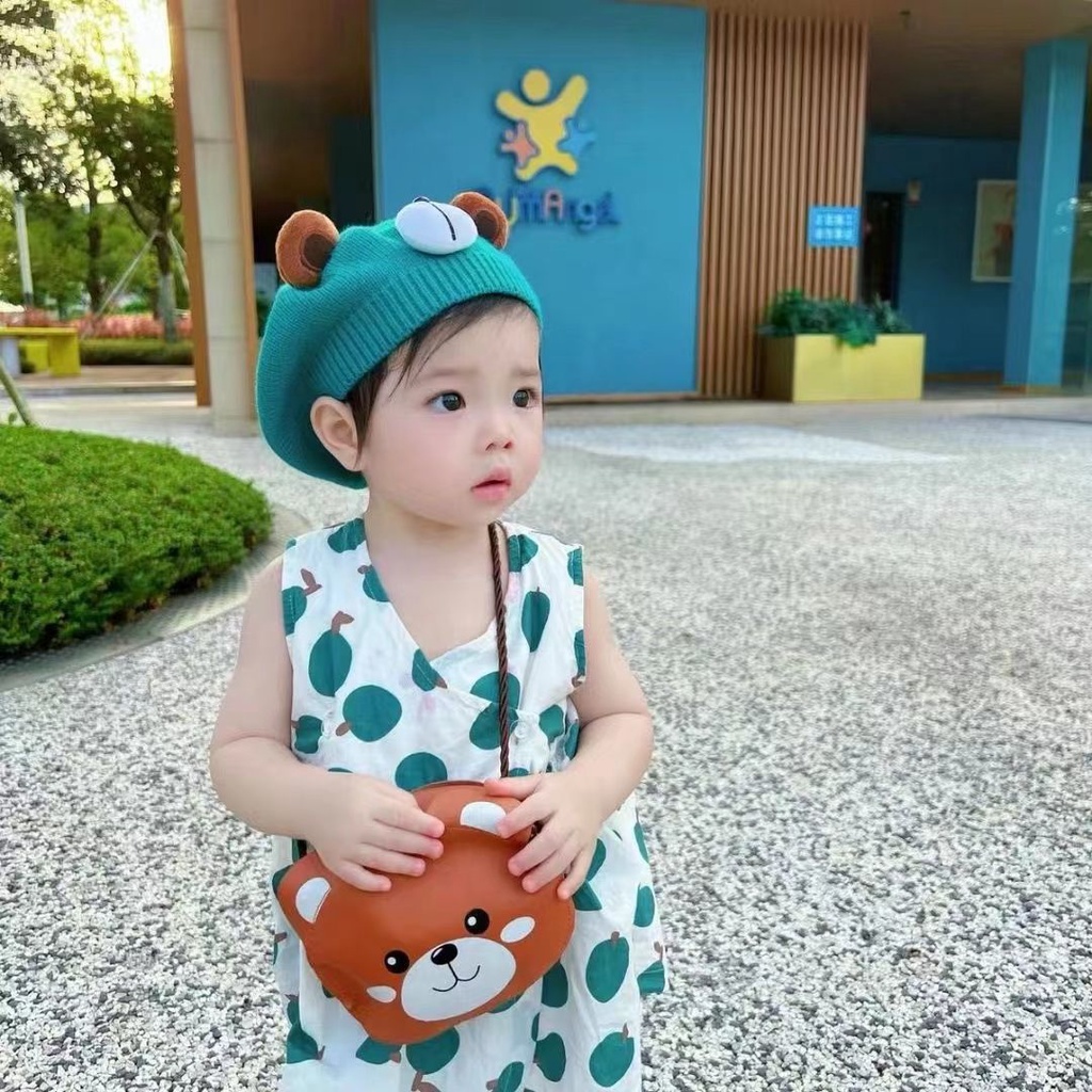 Mũ Nồi Dệt Kim Phong Cách Hàn Quốc Dễ Phối Đồ Thời Trang Xuân Thu Cho Bé Trai Và Gái