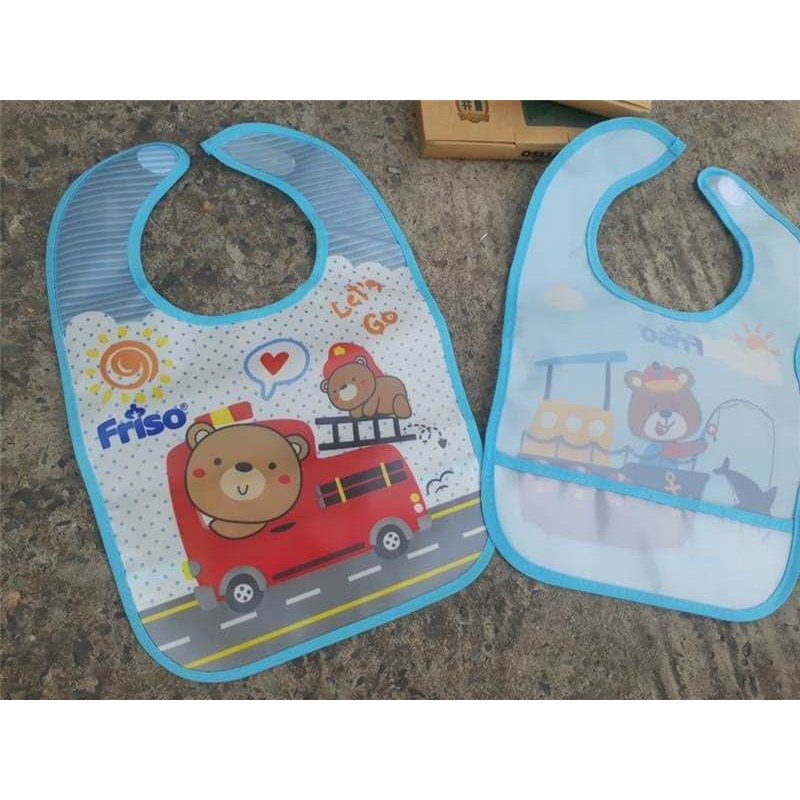 Yếm Ăn Dặm Hoạt Hình Cho Bé Chống Thấm - hàng khuyến mãi sữa Friso