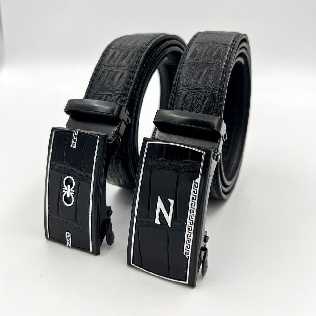 Thắt lưng nam - Dây nịt nam vân da cá sấu , khóa tự động sang trọng lịch lãm TL13