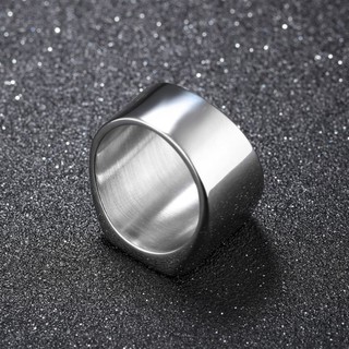 Nhẫn Titan Nam Mặt Vuông Bản To Không Đen Không GỈ TT 1155
