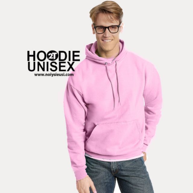 Áo Hoodie ♥️FREESHIP♥️Nỉ Trơn Unisex - Hồng Tươi | BigBuy360 - bigbuy360.vn