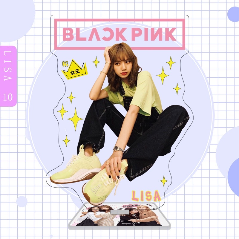 *Có-Sẵn* ẢNH STANDEE BLACKPINK LISA TƯỢNG ACRYLIC