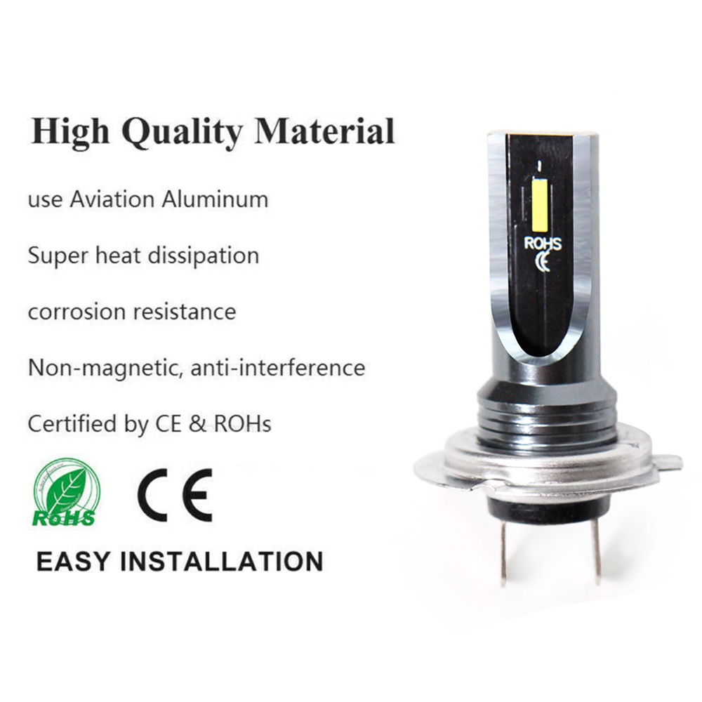 Bộ 2 bóng đèn pha 2000lm h4 h7 12v-24v LED cho xe mô tô/ xe hơi