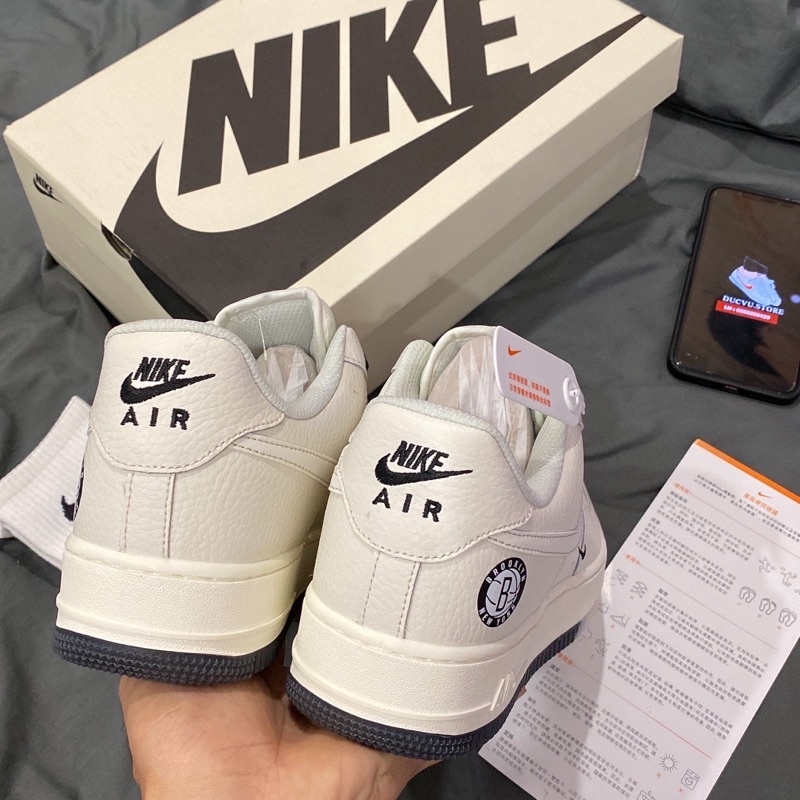 Giày thể thao AF1 âm dương nam nữ Giầy sneaker Air Force đế đen trắng bản cao cấp Hot Hit 2022