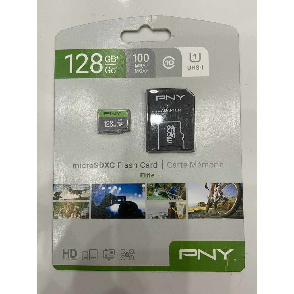 Thẻ nhớ MicroSDXC 128GB và 32G  PNY Elite 100 MBs