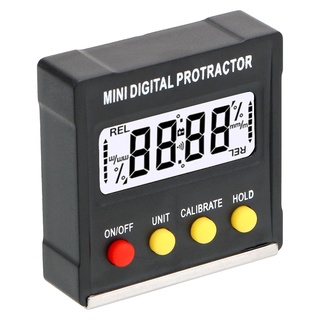 Thước đo độ nghiêng kỹ thuật số mini 360 độ có đế từ tính