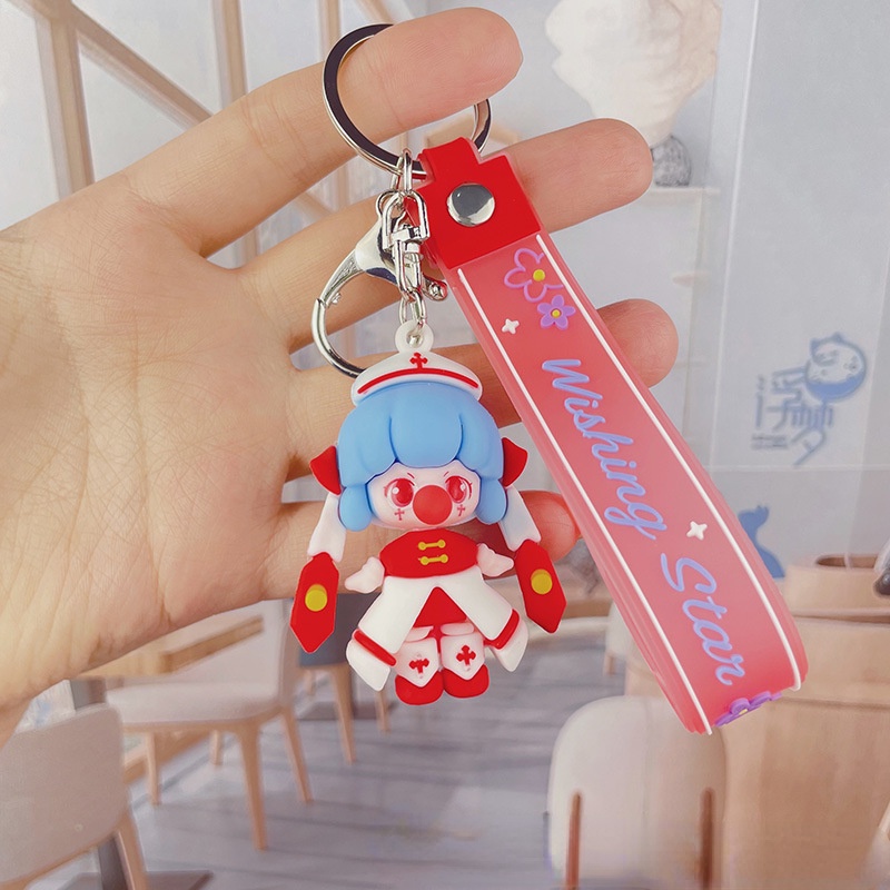 Móc Chìa Khóa Hình Búp Bê Hoạt Hình Dễ Thương
