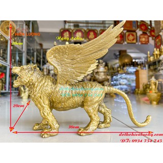Tượng hổ cánh bằng đồng- khẳng định uy quyền và vị thế gia chủ