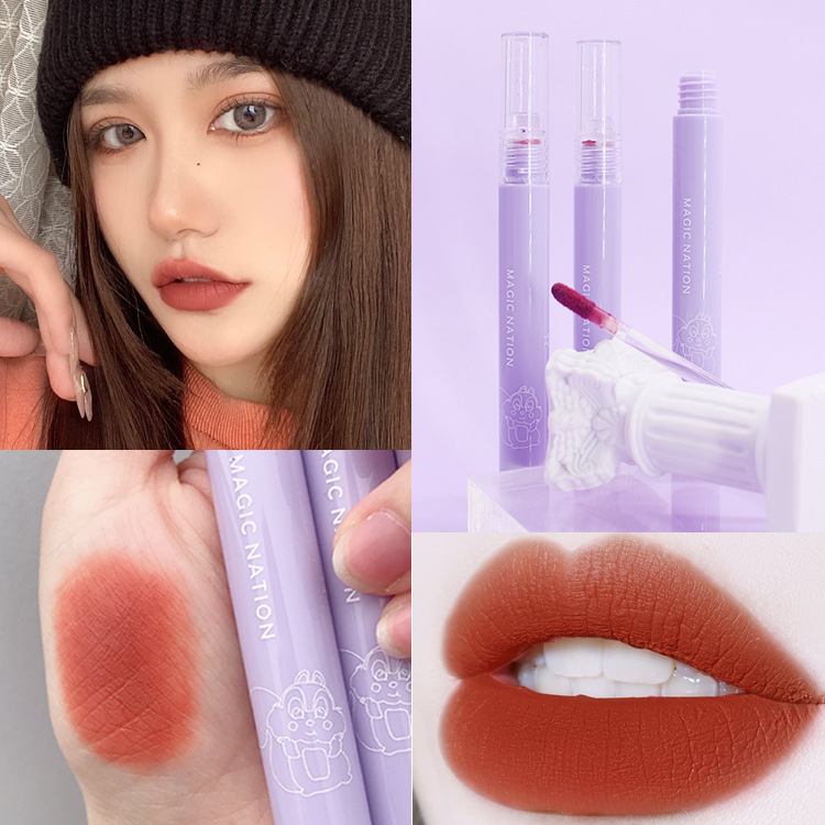 [Hàng mới về] Son Môi Dạng Lỏng Dưỡng Ẩm Màu Mềm Mịn Thời Trang