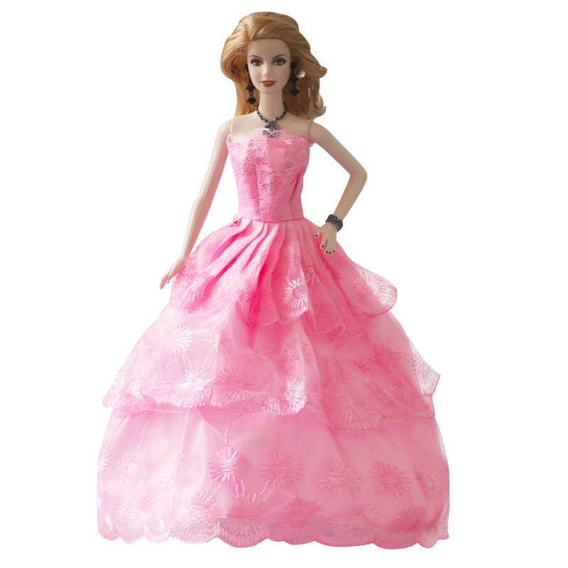 Quần áo đồ chơi trẻ em, quần áo barbie, váy búp bê cô gái 30cm TTD113