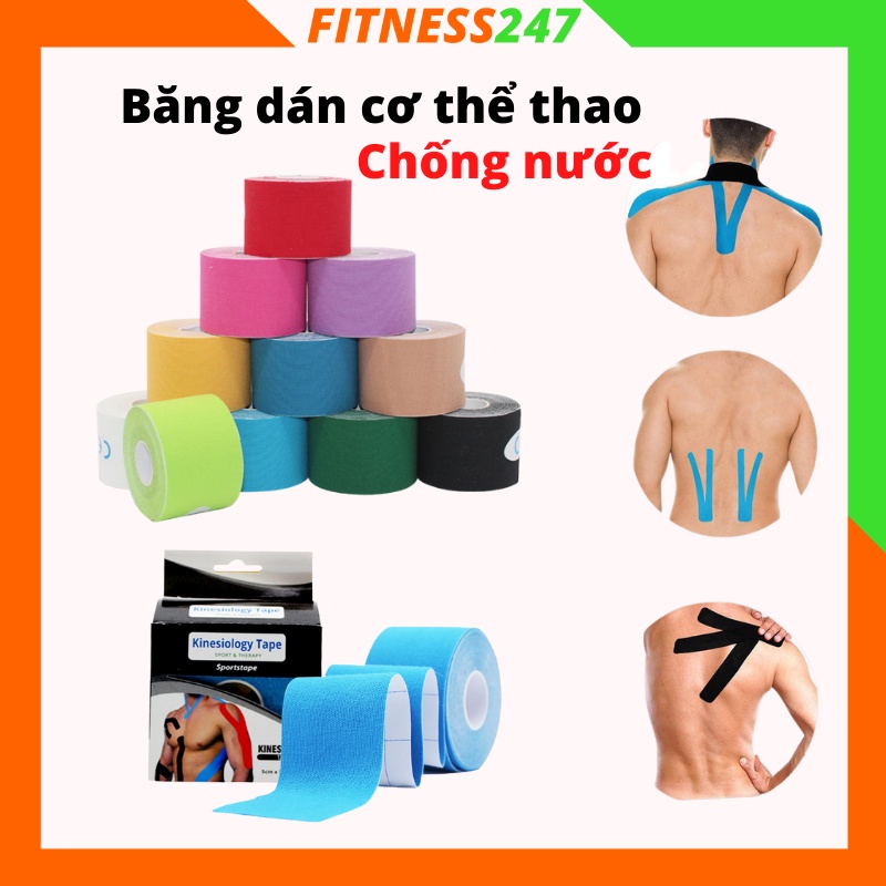 Băng Dán Cơ Thể Thao chống nước, Băng Cuốn thể thao Hỗ Trợ Chấn Thương bảo vệ khớp tay chân