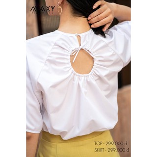 Áo nữ kiểu rút dây sau lưng drawstring top Maxy Workshop