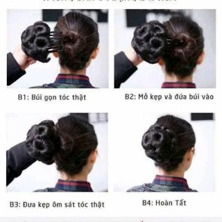Phụ kiện búi tóc hoa trà
