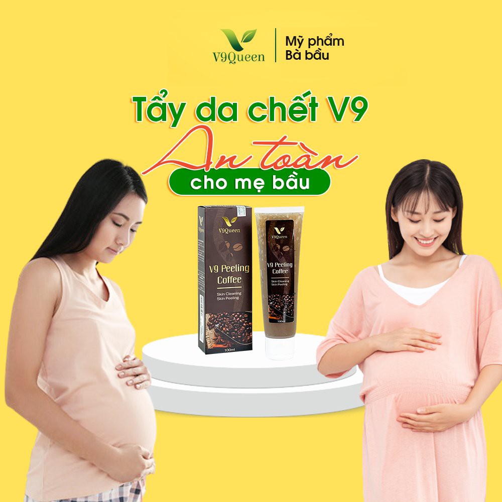Tẩy Da Chết Body - Tẩy da chết mặt V9 PEELING COFFEE Shop Dưỡng Da Trắng Sáng Giúp Mềm Mịn Da , Sạch Mặt