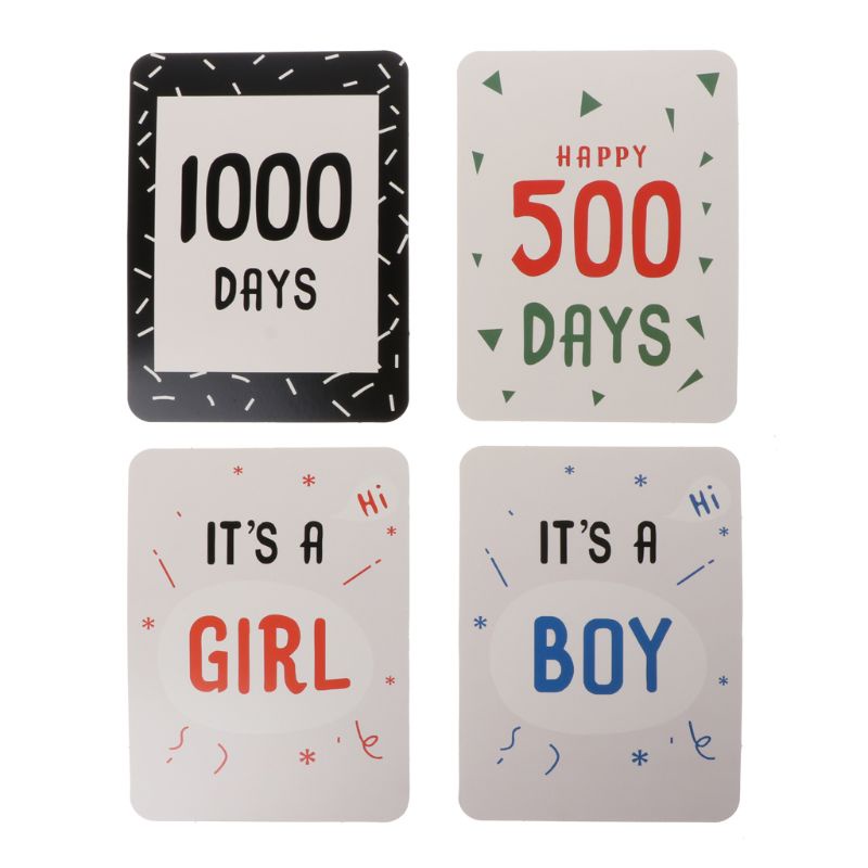 Set 20 Thẻ Hình Ảnh Vui Nhộn Dùng Làm Phụ Kiện Chụp Ảnh Cho Bé Sơ Sinh