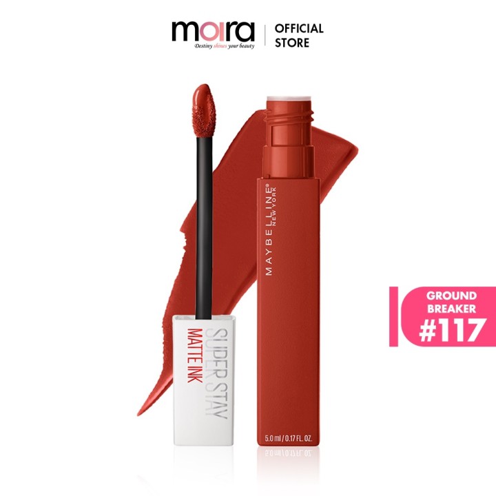 Son kem chuẩn lì giữ màu 16h Maybelline Super Stay Matte Ink - Phiên Bản City 5ml