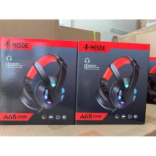 Tai Nghe Chụp Tai Chuyên Game A65 Có Led Dùng Cho Máy Tính Laptop,Học Trực Tuyến Online- LED đổi màu- Bảo Hành 6 Tháng -