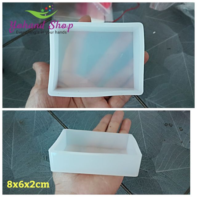 Khuôn silicon khối chữ nhật 8x6x2cm