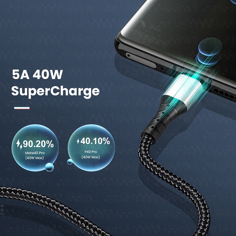 Cáp sạc nhanh cổng USB Type C 5A