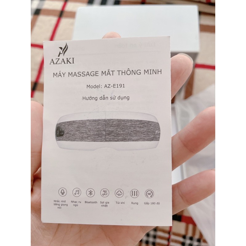 [Thanh lý] Máy Massage Mắt Azaki E191, chính hãng gồm 7 kiểu massage kèm giấy bảo hành