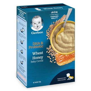 Bột ăn dặm Gerber vị lúa mì mật ong 200g