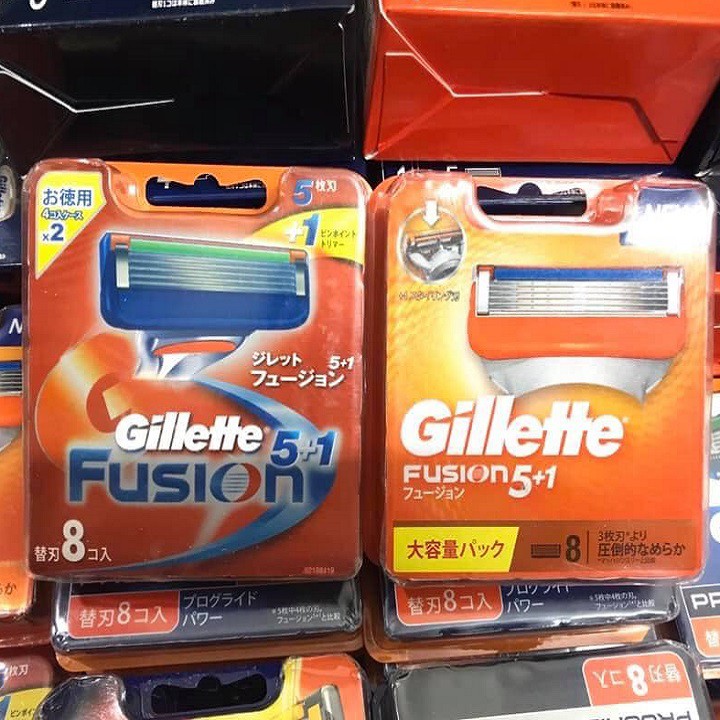 Bộ lưỡi 8 dao cạo râu Gillette Nhật Bản nội địa