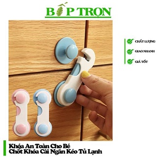 Khóa An Toàn Cho Bé Chốt Khóa Cài Ngăn Kéo Tủ Lạnh An Toàn ( LOẠI NGẮN) - BẾP TRỌN