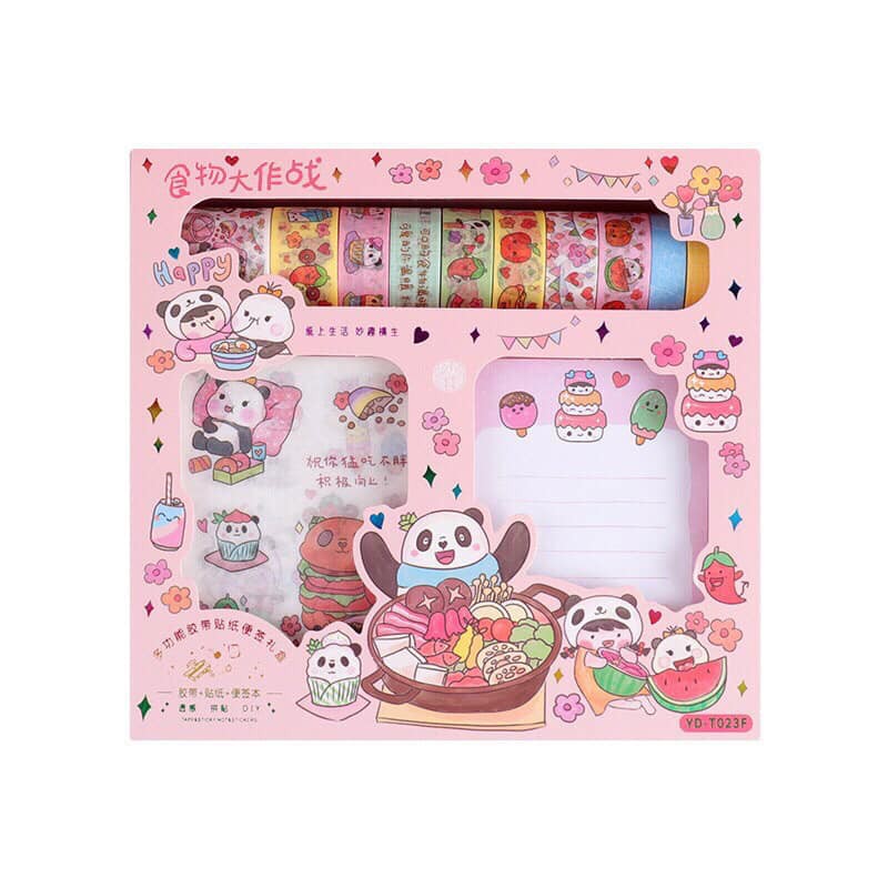 Washi kèm giấy note hộp to