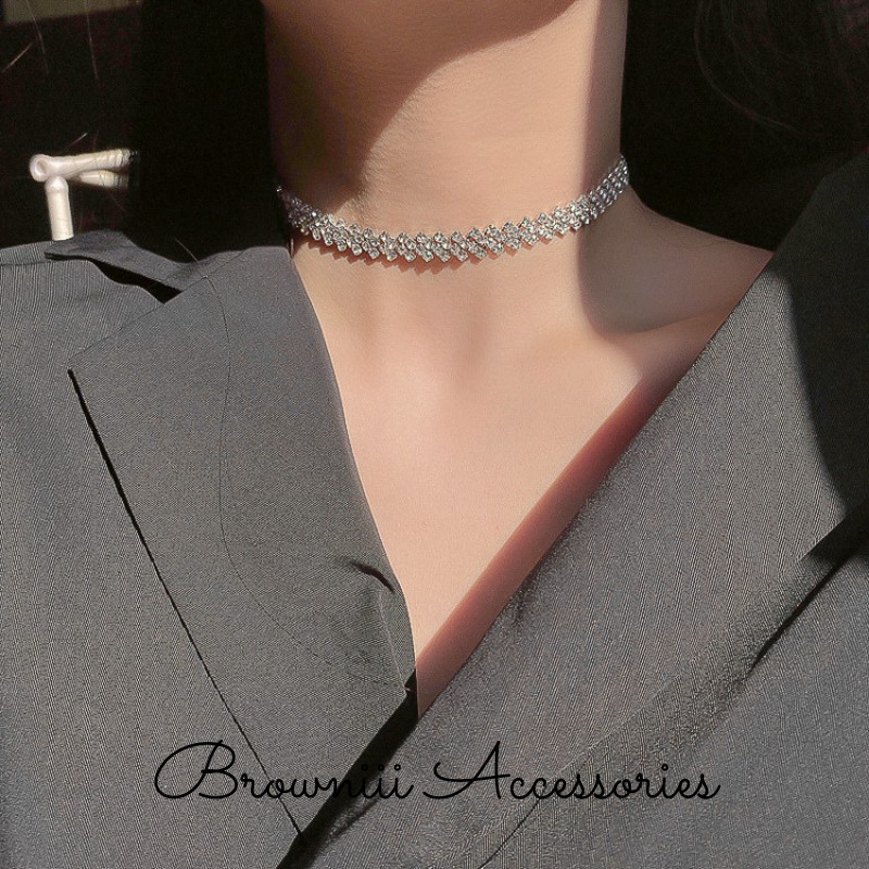 Vòng cổ đính cườm, phụ kiện choker Hàn Quốc cá tính