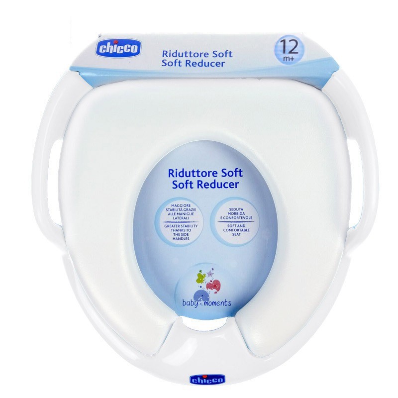 Bệ ngồi toilet, nắp thu bồn cầu Chicco cho bé tập đi vệ sinh, đệm mông êm ái, phù hợp với tất cả loại bệt toilet