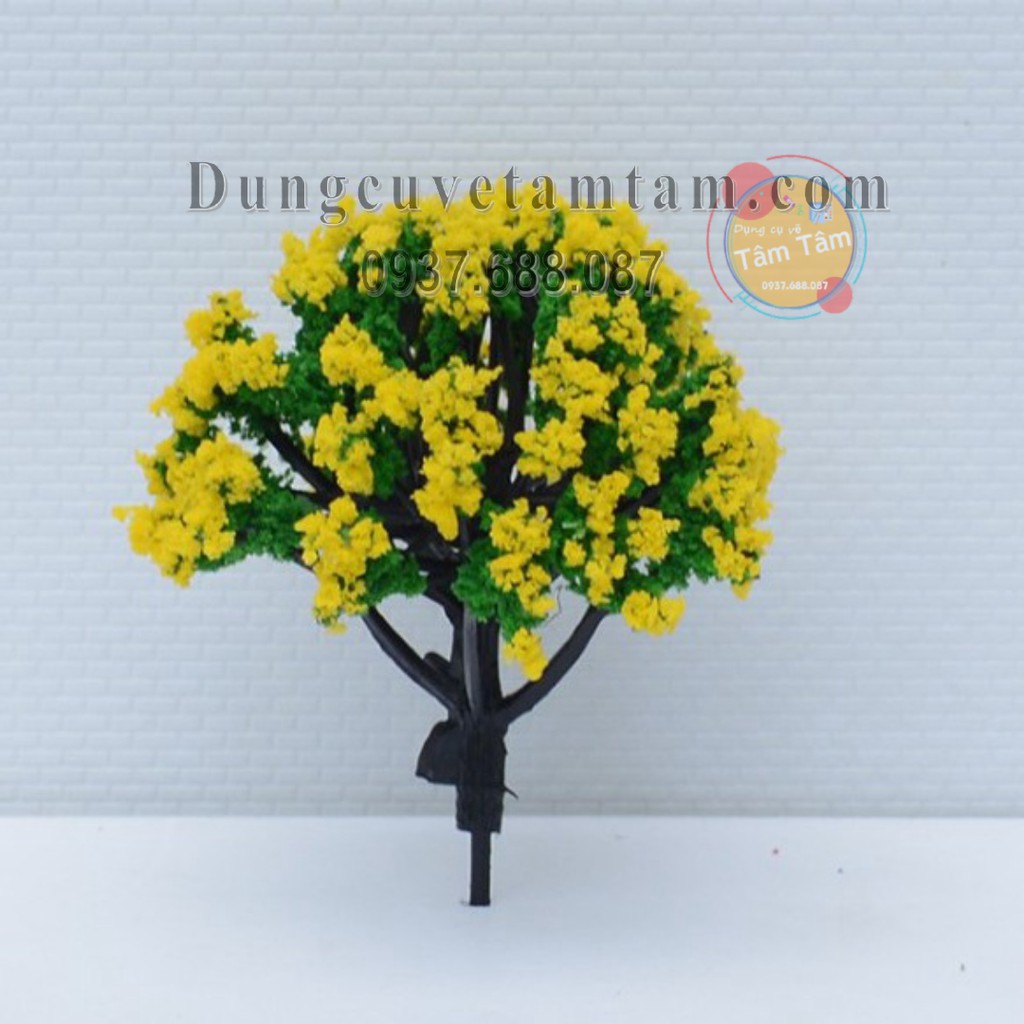 Cây mô Hình , CÂY HOA MR105 / MR101 ( nhiều kích thước )  -  Cây giả trang trí tiểu cảnh, sân vườn, terrarium, mô hình