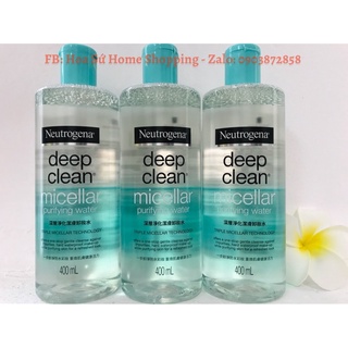 NƯỚC TẨY TRANG THANH LỌC VÀ LÀM SẠCH SÂU NEUTROGENA 400ML CHÍNH HÃNG: