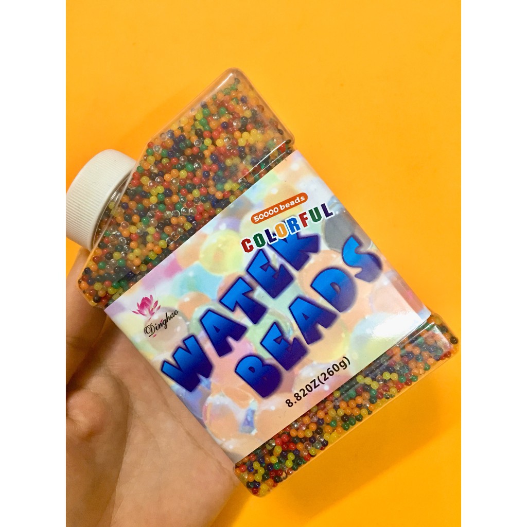HẠT NỞ NHẬT BẢN CHAI 50.000 VIÊN - HẠT NỞ NHIỀU MÀU nguyên liệu slime mây nguyên liệu slime mây V113