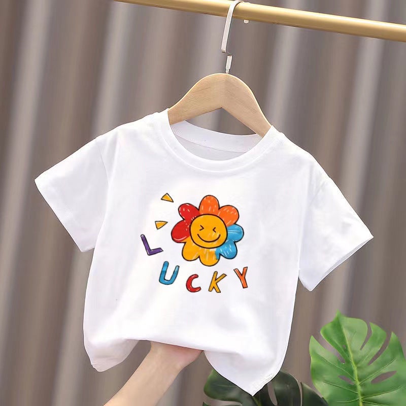 Hàng Mới Về Mới Áo Thun Cotton Tay Ngắn Phong Cách Thời Trang Mới 2022 Cho Bé Gái
