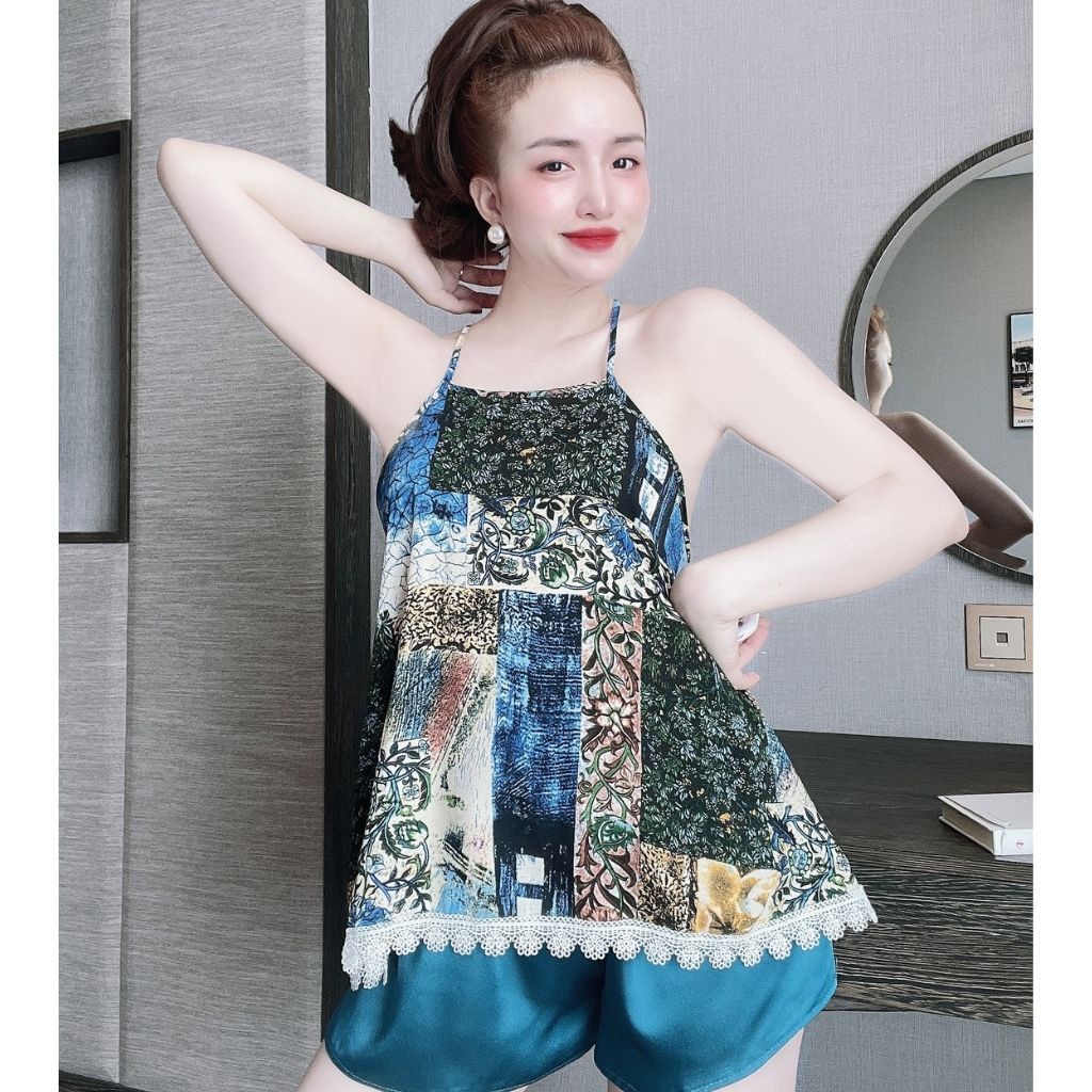 Đồ Ngủ Nữ BIGSIZE Đồ Ngủ Sexy lụa Satin cao cấp mềm mại xinh xắn &lt; 70KG