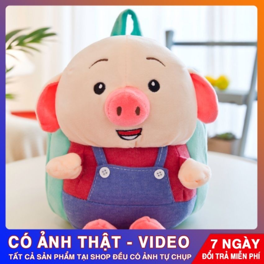 Balo học sinh đi học mầm non thú bông đáng yêu với nhiều màu sắc lựa chọn cho bé, chất vải bông tuyết mềm mịn BL-HEO