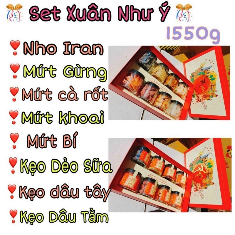 SET QUÀ TẾT ( XUÂN NHƯ Ý )[FREE SHIP] TỪ ĐƠN 50K, [Loại Đặc Biệt] Hàng ngon nhà làm | BigBuy360 - bigbuy360.vn