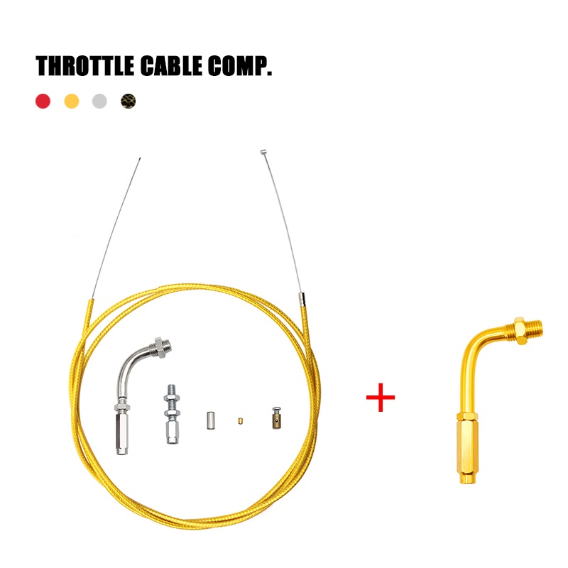 Cửa Hàng MOTOPARTS Dây Cáp Nylon Bện Điều Chỉnh Được Vít Ống Ga 190cm
