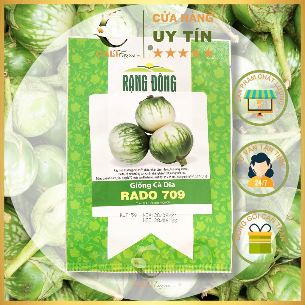 Hạt Giống Cà Dĩa Rado 709 gói 0.5gr