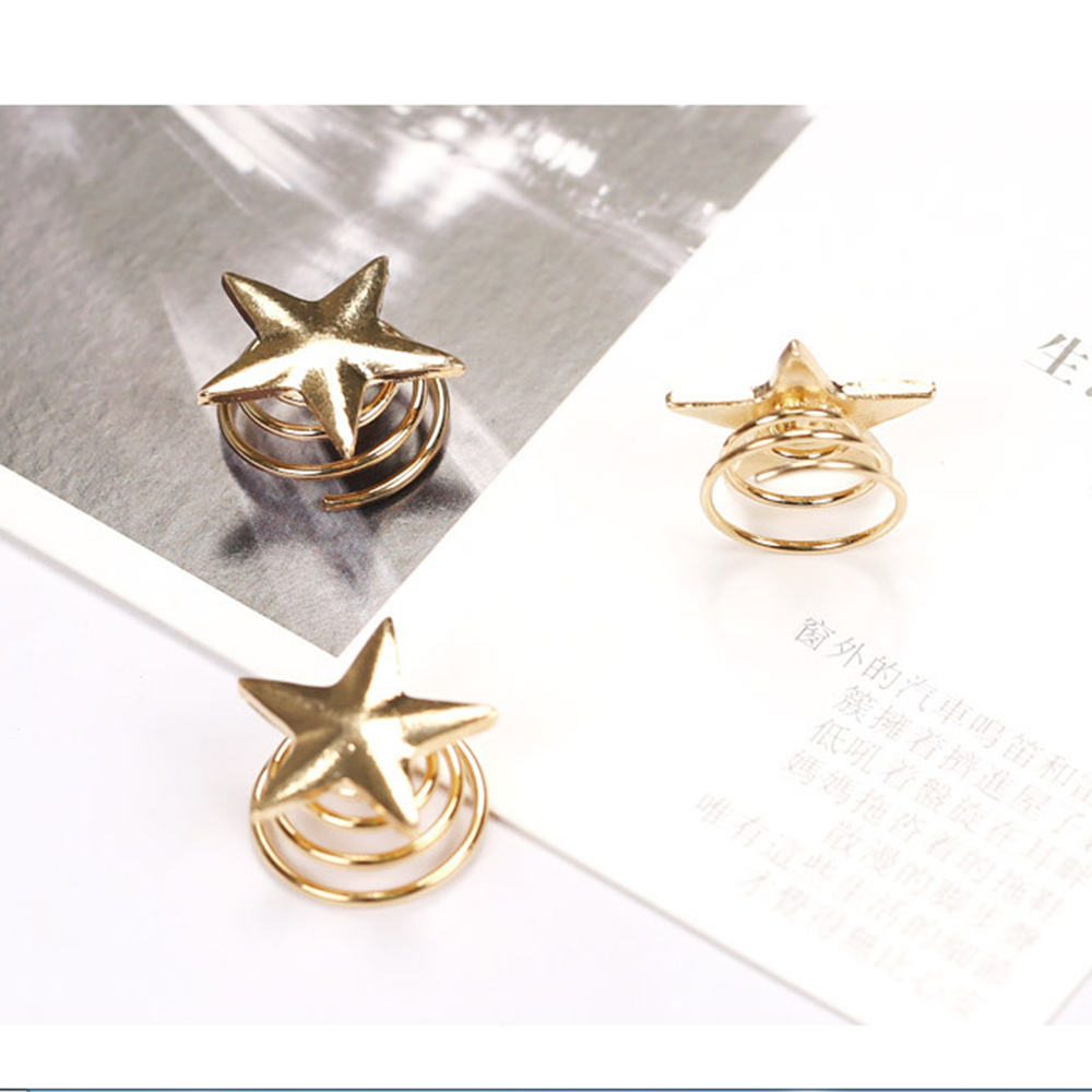 Bộ 5 Kẹp Tóc Hình Ngôi Sao Lãng Mạn (5 Cái)