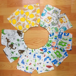 Set 10 Quần đùi cotton giấy cho bé