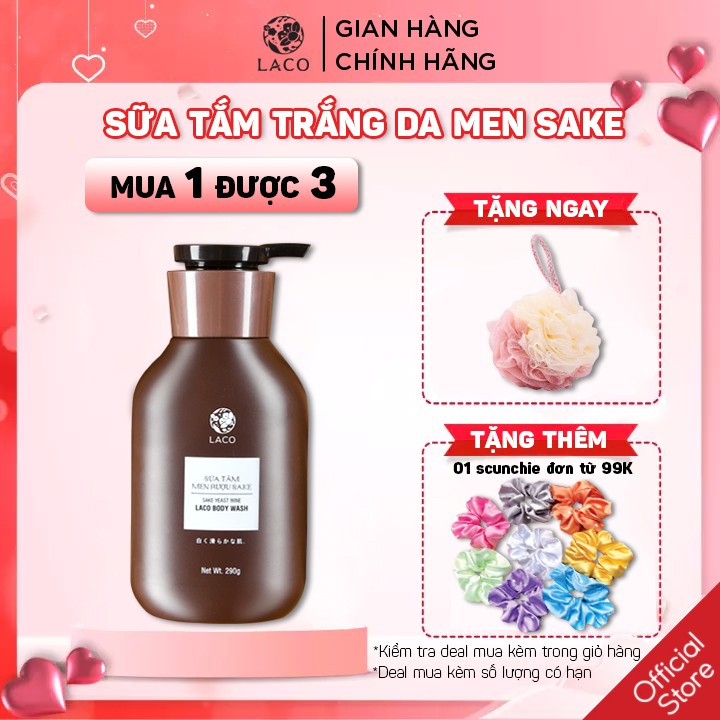 Sữa Tắm Men Rượu Sake + TẶNG KÈM BÔNG TẮM