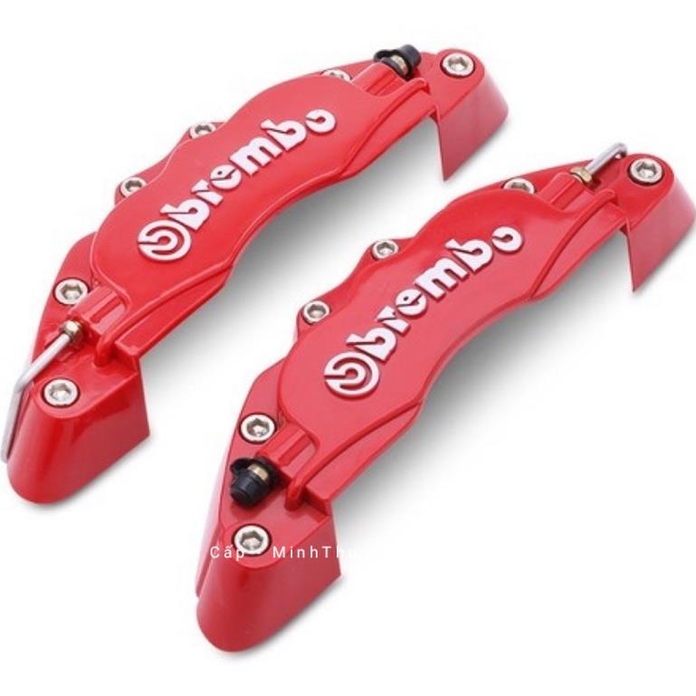 Bộ 2 ốp độ má phanh đĩa Brembo KIM LOẠI phong cách thể thao và đẳng cấp cho ô tô xe hơi