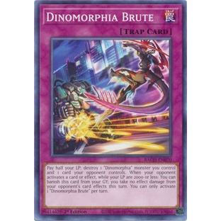 Thẻ bài Yugioh - TCG - Dinomorphia Brute / BACH-EN070'