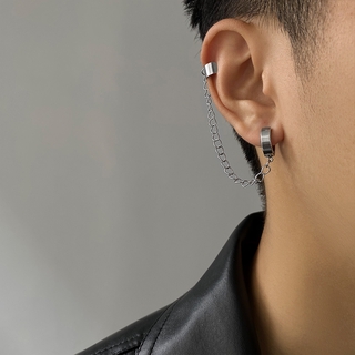 Khuyên Tai Kim Loại Dáng Dài Phong Cách Hip Hop Cho Nam Và Nữ