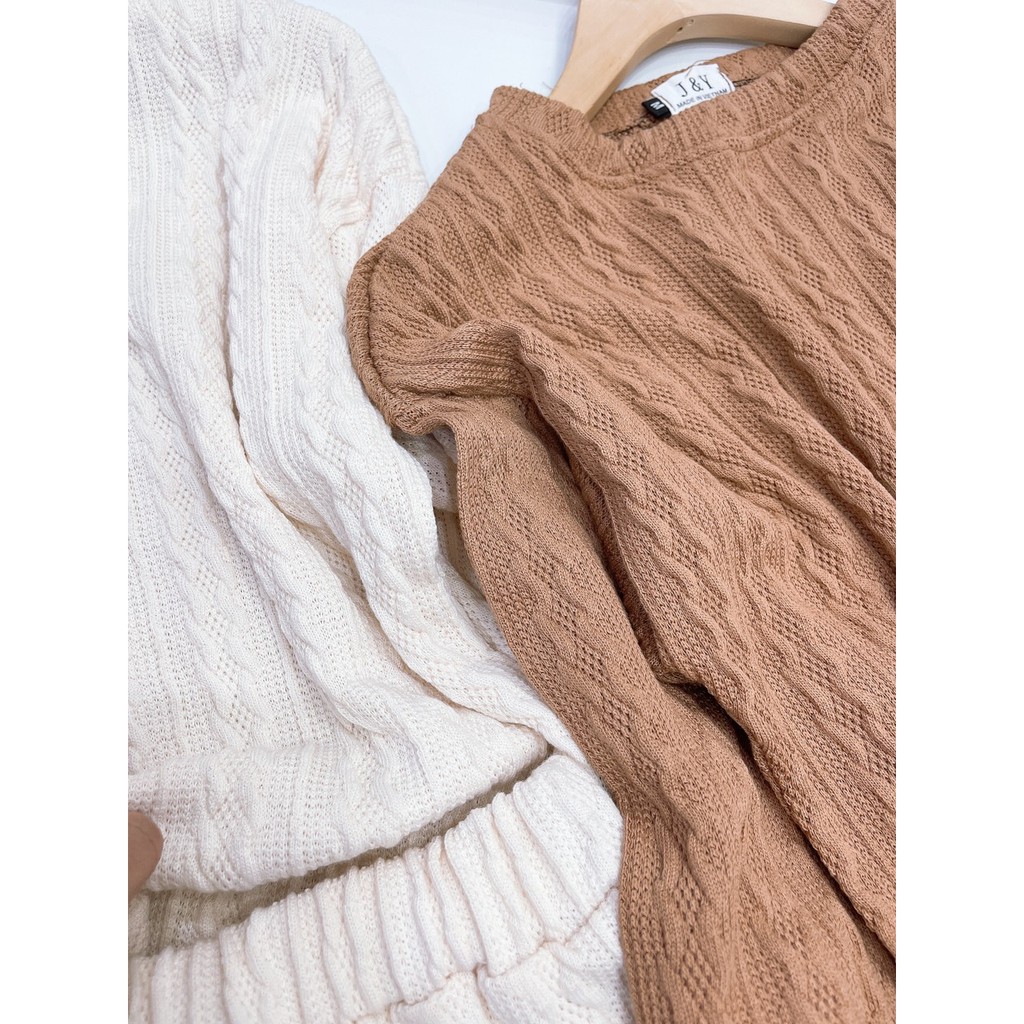 Sét áo len kèm chân vấy